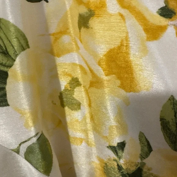 Danillo Women's Floral Midi Dress yellow with floral jacket - Yellow and Green - Picture 9 of 15